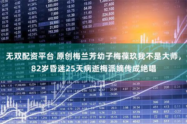 无双配资平台 原创梅兰芳幼子梅葆玖我不是大师，82岁昏迷25天病逝梅派嫡传成绝唱