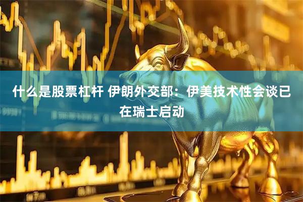 什么是股票杠杆 伊朗外交部：伊美技术性会谈已在瑞士启动